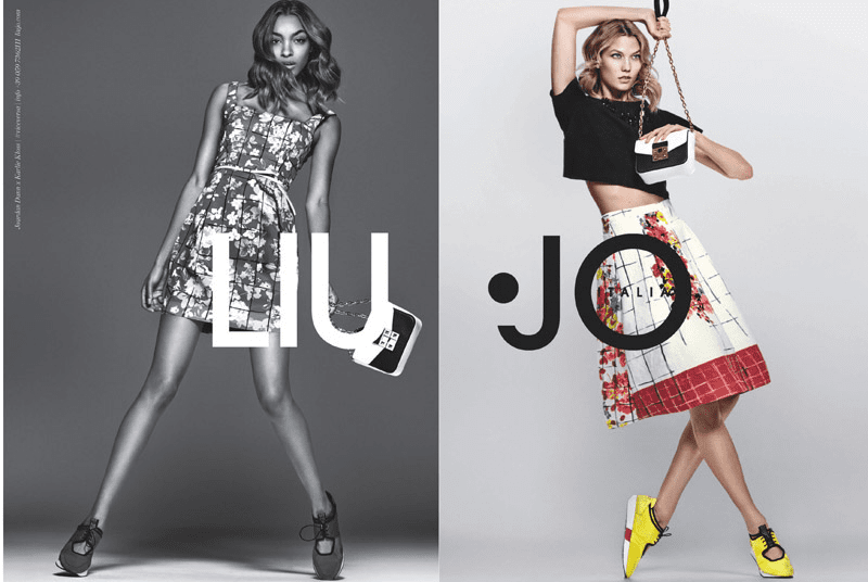 Karlie Kloss y Jourdan Dunn imagen de Liu Jo para la nueva colección SS16
